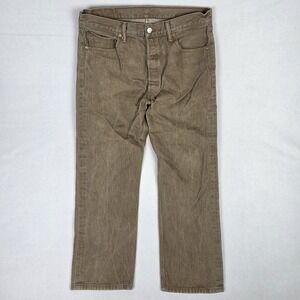 Vintage Y2k Levis 501 XX Jeans Mens 36x30 Fits 35x27 Brown Straight Fit